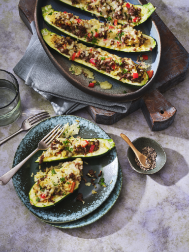 Gevulde Courgette Orzo Gehakt